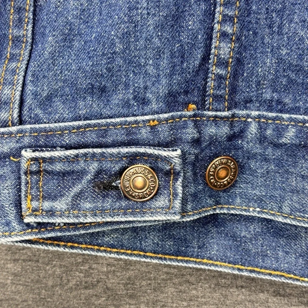 Vintage 70's Levi's‎ Jean Trucker Denim Jacket Mens 38L 71205 0217 Made In USA
